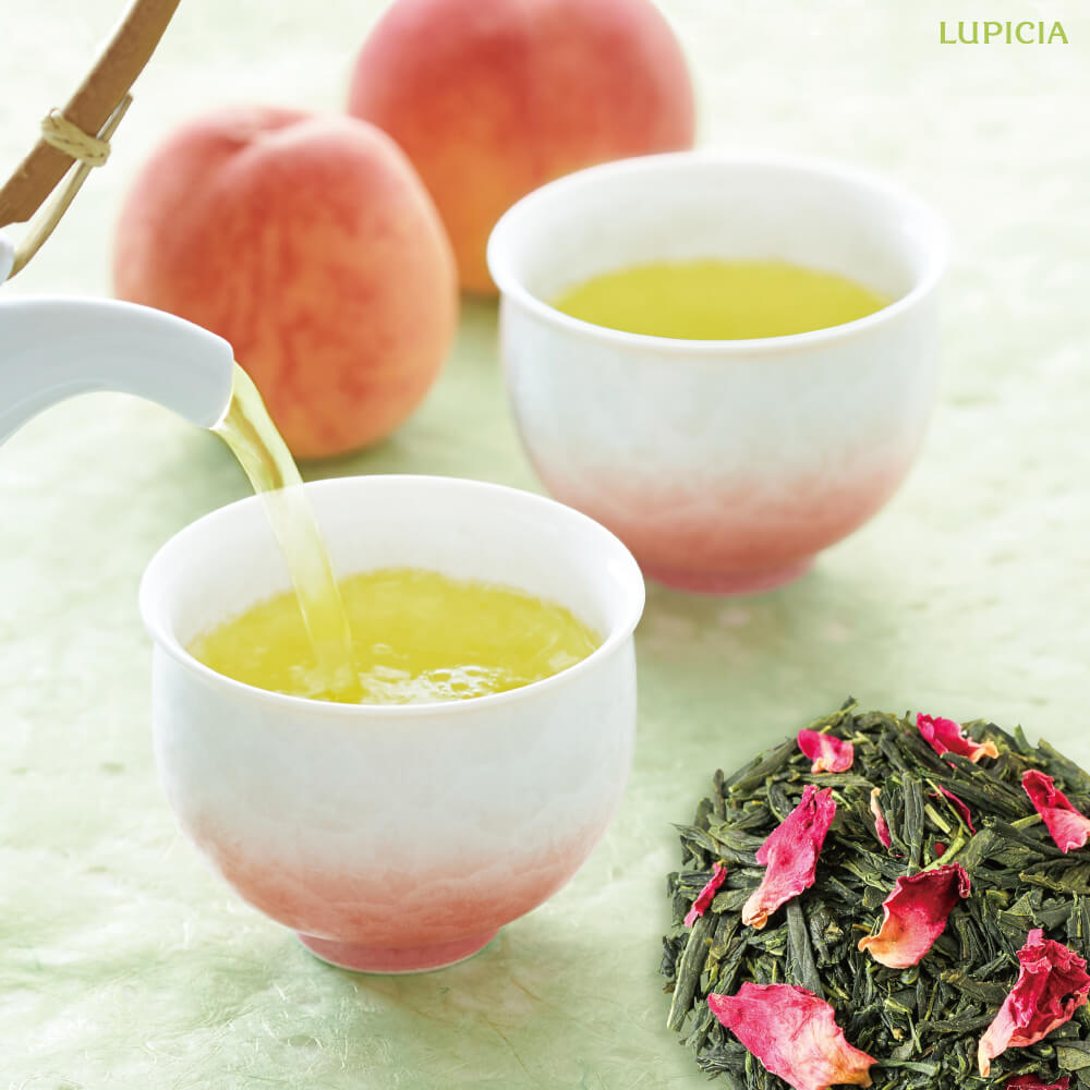 lupicia绿碧白桃煎茶铁盒装