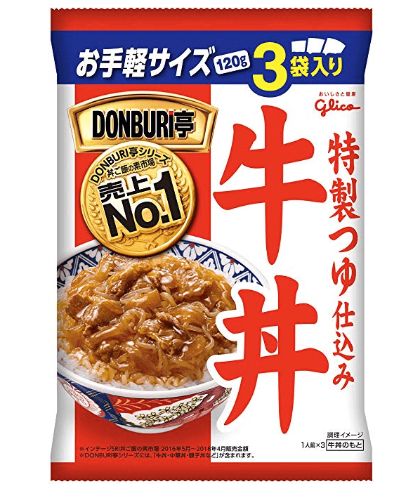 江崎固力果DONBURI亭牛丼120g×3食-美国-日本代购直邮- Hommi