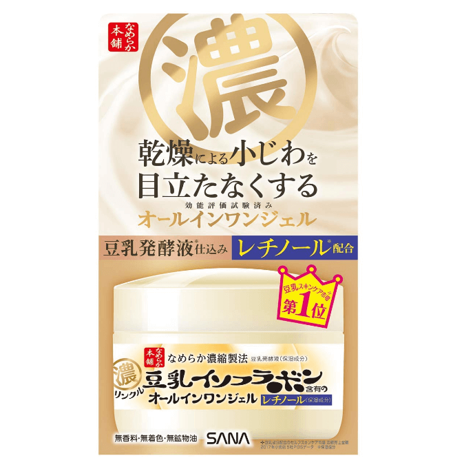 NAMERAKA HONPO Japanese Skin Care Wrinkle Gel Cream 100g - Japan