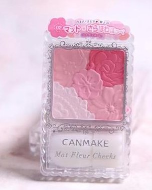 canmake 花瓣哑光腮红三色选 Mat Fleur Cheeks商品描述