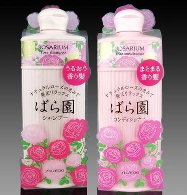 资生堂ROSARIUM玫瑰园天然玫瑰香氛洗发水/护发素300ml商品描述