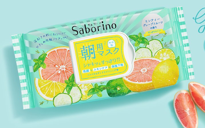 Saborino 早安面膜 60秒懒人保湿面膜 限定青柠西柚味 32枚商品描述