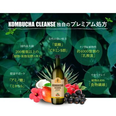 KOMBUCHA CLEANSE EARLY SUNRISE 康普茶 酵母茶饮 720ml商品描述