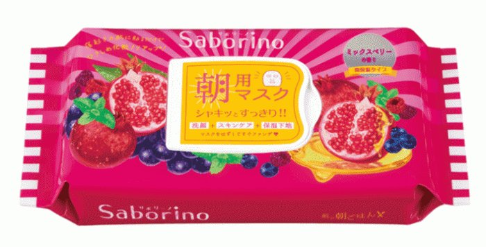 Saborino 早安面膜 懒人保湿面膜莓子味28枚商品描述