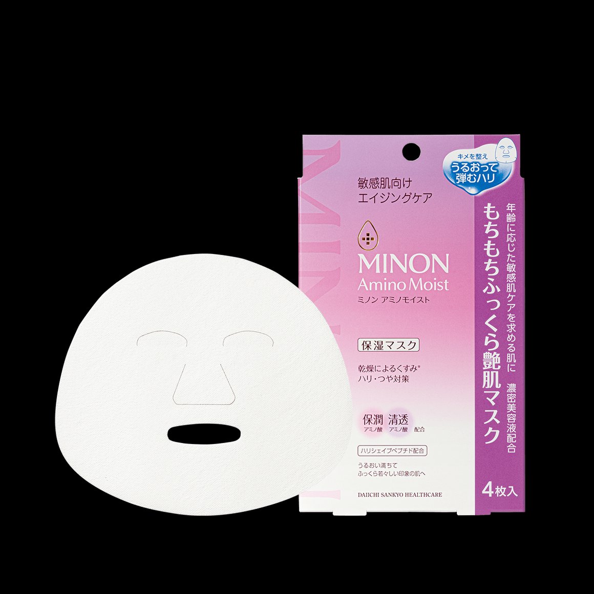 MINON 蜜浓 氨基酸抗衰老艳肌面膜 24ml×4枚商品描述