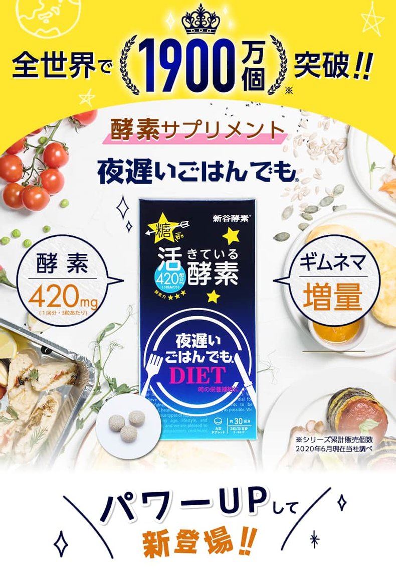 SHINYA KOSO NIGHT DIET TABLETS 90粒description