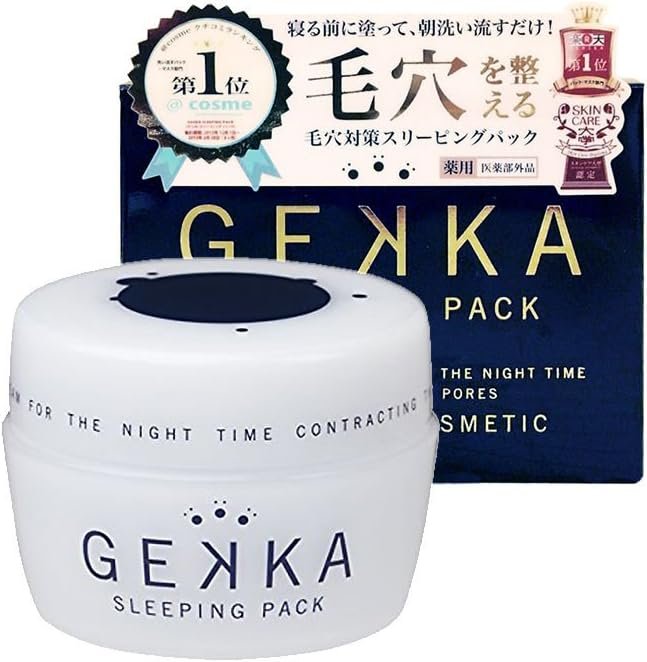 COSME冠軍 gekka免洗睡眠面膜 收縮毛孔商品描述