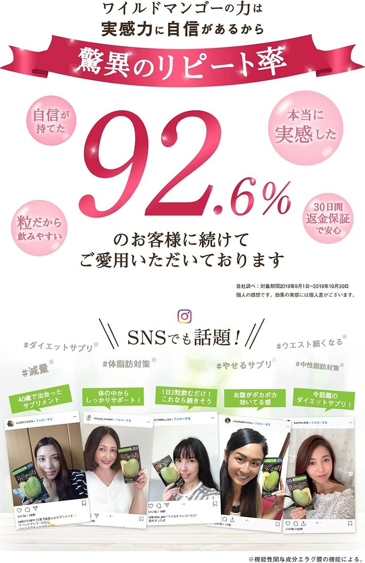 亀山堂 WILD芒果力A 减腰围降体脂 30日份商品描述