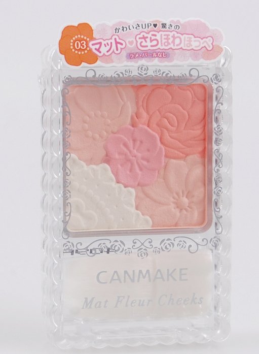 canmake 花瓣哑光腮红三色选 Mat Fleur Cheeks商品描述