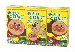 明治 MEIJI 面包超人果汁饮料 125ml 3连包 3种口味缩略图