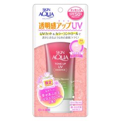 乐敦 ROHTO SKIN AQUA 美肌提亮防晒乳幸福花香限定 SPF50+/PA++++ 80g缩略图