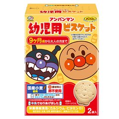 不二家面包超人嬰幼兒寶寶牛奶機能餅干磨牙 2袋入 84g縮略圖