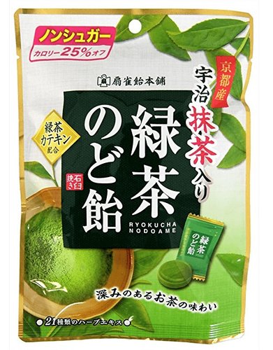 扇雀饴抹茶口味綠茶爽喉糖100gd 日本代購直送 Hommi