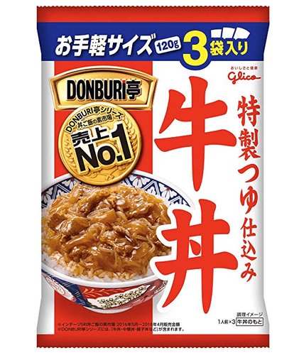 江崎固力果donburi亭牛丼1g 3食 美国 日本代购直邮 Hommi