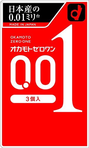 冈本okamoto 超薄0 01安全套避孕套3个装 美国 日本代购直邮 Hommi