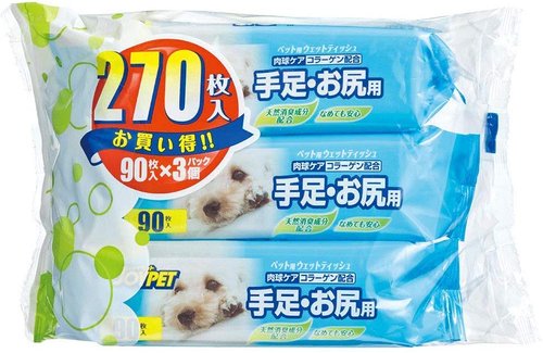 Joypet 宠物用湿巾肉球 屁股专用3包入 美国 日本代购直邮 Hommi