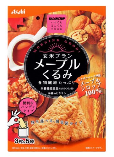 Asahi朝日3枚 5包玄米减肥代餐饼干150g 日本代购直邮 Hommi
