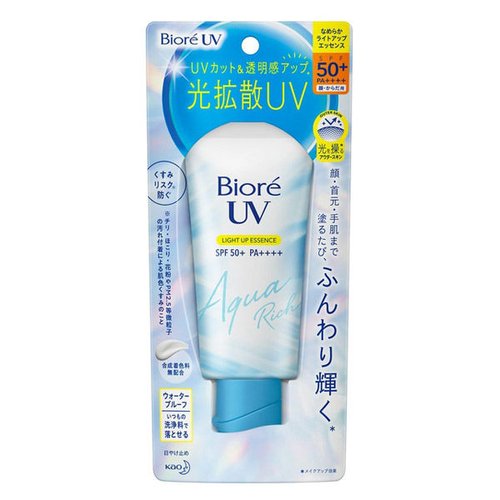 新品未使用　Biore UV AQUA Rich フレッシュパウチ SPF50+ ビオレ UV アクアリッチ ライトアップエッセンス フレッシュ