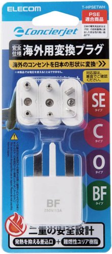 ELECOM for overseas power conversion plug Double safety design 