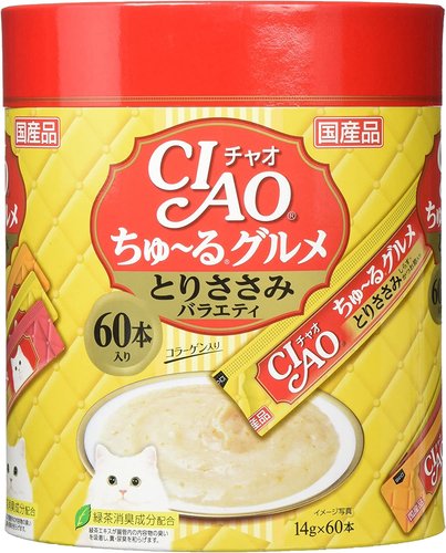 INABA cat food Ciao Churu chicken fish paste 14g x 60 roots Germany Japan Online Shopping Hommi