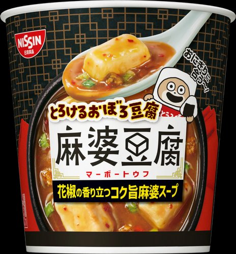 日清食品NISSIN 入口即化朧豆腐湯係列杯裝即食豆腐湯麻婆豆腐/純豆腐