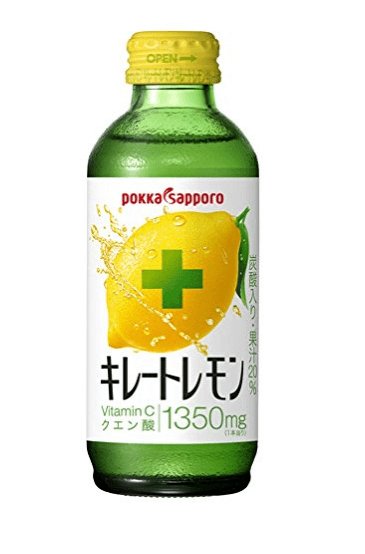 pokkasapporo百佳札幌柠檬酸维生素vc补水柠檬水饮料155ml