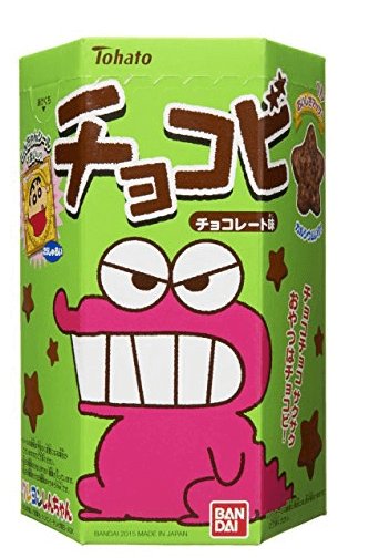 蜡笔小新最爱tohato桃哈多巧克力味粟米饼干鳄鱼 一盒/六盒D-详情-图片1