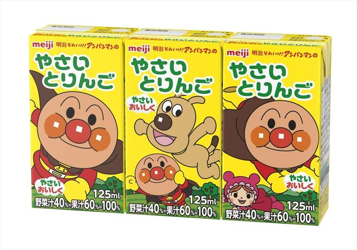 明治 MEIJI 面包超人果汁飲料 125ml 3連包 3種口味-香港-日本代購直送 - Hommi