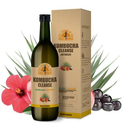 KOMBUCHA CLEANSE EARLY SUNRISE 康普茶 酵母茶饮 720ml-详情-图片1