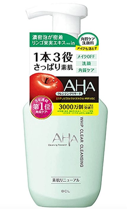 AHA果酸泡沫清潔卸妝型洗面奶清爽型保濕型150ml-英國- 日本代購直送- Hommi