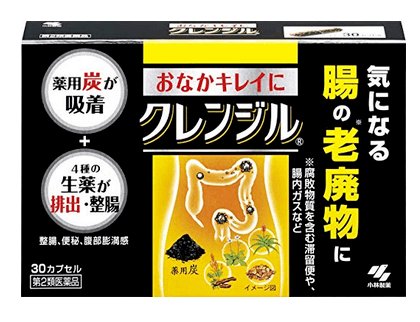 小林制药食用黑炭胶囊碳用肠内老废物腐败排除 美国 日本代购直邮 Hommi