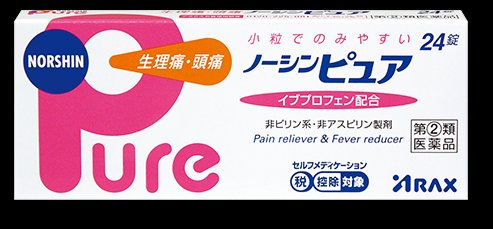 Norshin Pure 生理痛頭痛24粒入 台灣 日本代購直送 Hommi