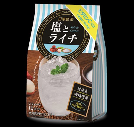 日东红茶冲绳海盐淡盐荔枝果茶补水补盐10支速溶 美国 日本代购直邮 Hommi