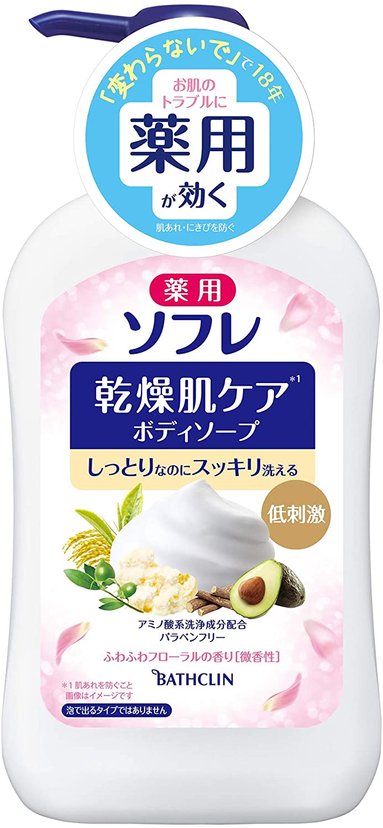 巴斯克林bathclin 对抗敏感肌低刺激性沐浴乳清新玫瑰香型 新加坡 日本代购直邮 Hommi