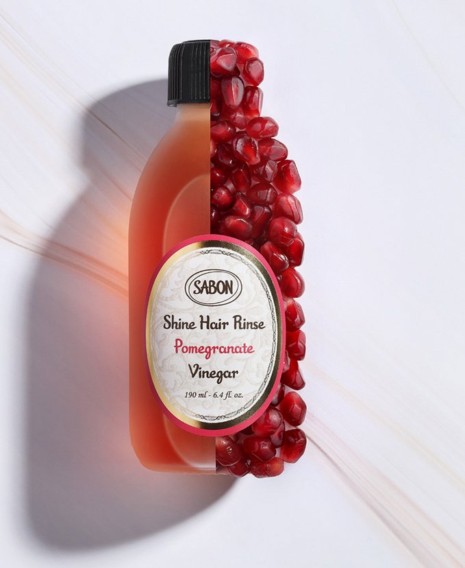 2025春の新作 SABON 190mL-United Vinegar Pomegranate Rinse Hair Shine シャンプー・コンディショナー