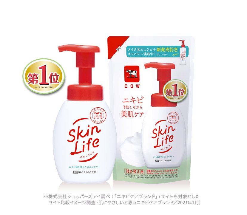 Skin life medicated foam soft pump with a facial wash - Japan