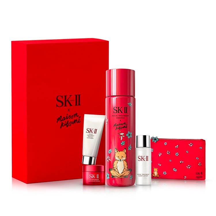 SK-ⅡSKII sk2 × MAISON KITSUNE 神仙水圣诞限定套装230mL-美国-日本