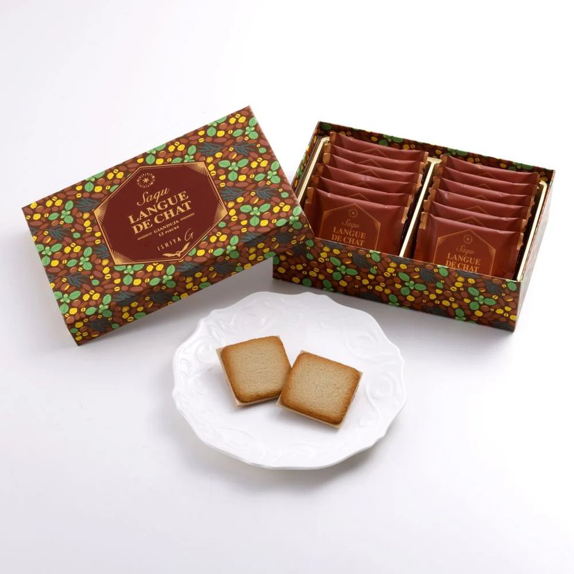 ISHIYA G Saqu Langue de Chat CARAMEL HOKKAIDO CHEESE HOKKAIDO WINE