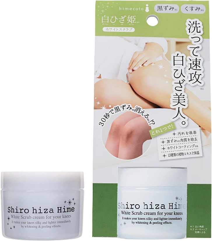 Liberta himecoto shiro hiza hime white scrub cream for your knees