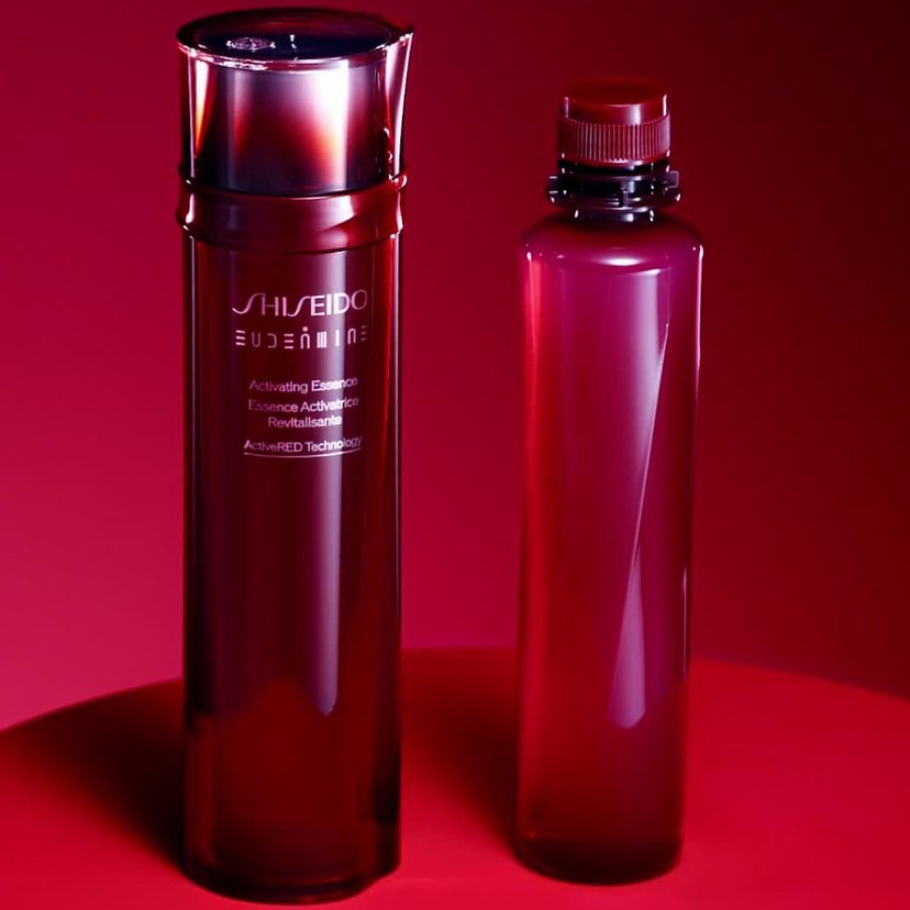 資生堂SHISEIDO EUDERMINE 紅色蜜露精華水精粹液化妝水護膚液資生堂紅