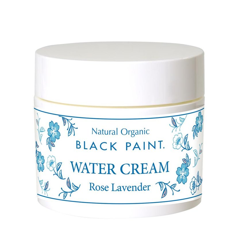 [新品未開封]BLACK PAINT 保湿WATER CREAM 100g Black paint Water cream rose lavender 80g-United States