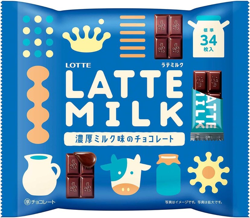 Lotte Latte Milk Chocolate 135g-United States - Japan Online
