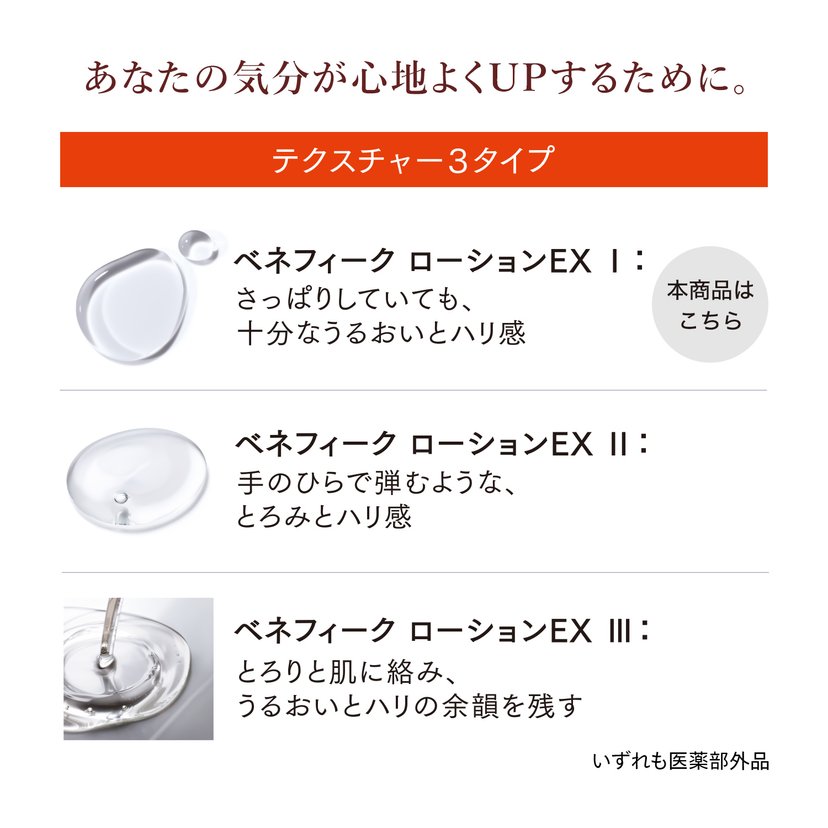 BENEFIQUE Lotion EX I / II / III 200ml / 180ml-Singapore - Japan