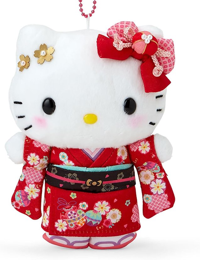 Sanrio Japan Kimono Plush Mascot Hello Kitty, Kuromi, My Melody