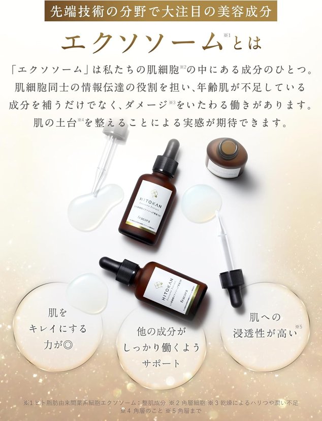 FRACORA HITOKAN Exosome Extract Undiluted Solution DR 30ml - Japan